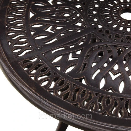 Круглый стол из литого алюминия на 4 персоны