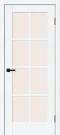 Межкомнатная дверь распашная BRAVO Прима-11.1 White Silkwood Magic Fog