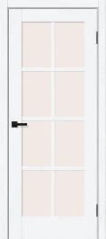 Межкомнатная дверь распашная BRAVO Прима-11.1 White Silkwood Magic Fog