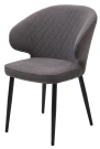 Стул ХИЛТОН, цвет B28 Темно-серый, велюр / черный каркас М-City Стул ХИЛТОН, цвет B28 Темно-серый, велюр / черный каркас М-City