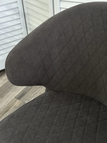 Стул ХИЛТОН, цвет B28 Темно-серый, велюр / черный каркас М-City