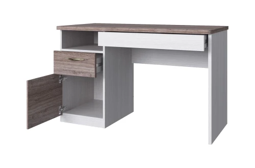 Стол письменный , OLIVIA, цвет вудлайн крем/дуб анкона