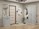 Готовая прихожая Стиль-04 Grey Silkwood Белый