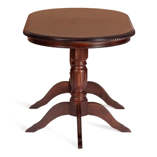 Стол COPPOLA бук, мдф, 140+40x80x77см, Tobacco, узор прямой