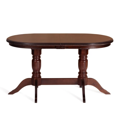 Стол COPPOLA бук, мдф, 140+40x80x77см, Tobacco, узор прямой