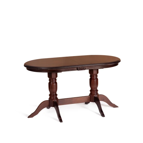 Стол COPPOLA бук, мдф, 140+40x80x77см, Tobacco, узор прямой