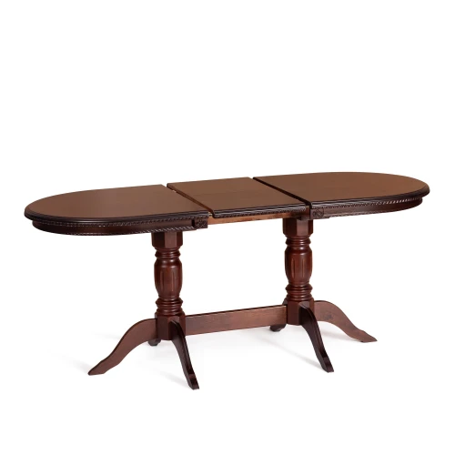 Стол COPPOLA бук, мдф, 140+40x80x77см, Tobacco, узор прямой