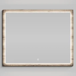 Зеркало Лайт 100, Дуб крымский коричневый ПВХ 131005-9005