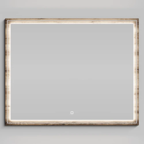 Зеркало Лайт 100, Дуб крымский коричневый ПВХ 131005-9005