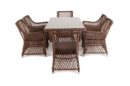 Латте, обеденная группа, коричневая