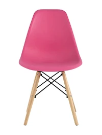 GH801/DC111 Стул пластиковый, МАЛИНОВЫЙ#8057, каркас бук