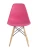 GH801/DC111 Стул пластиковый, МАЛИНОВЫЙ#8057, каркас бук