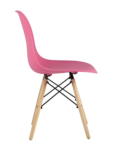 GH801/DC111 Стул пластиковый, МАЛИНОВЫЙ#8057, каркас бук