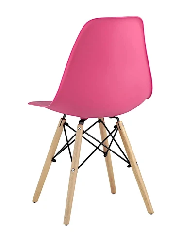 GH801/DC111 Стул пластиковый, МАЛИНОВЫЙ#8057, каркас бук