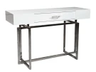 Стол-консоль Гарда-1 P-MJ-003, 120х40х76 см, белый/хром Стол-консоль Гарда-1 P-MJ-003, 120х40х76 см, белый/хром