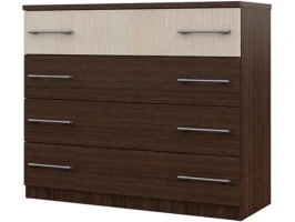 Комод «Аврора» 4ящ, Венге/Дуб молочный