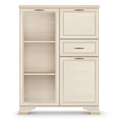 Шкаф низкий (1 стеклодверь) Сиена