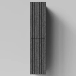 Пенал Тач 30 подвесной, Серый камень ПВХ 57806, левый, бельевая корзина