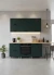 Готовая кухня МК Аленушка 1,8м Лотос Изумруд,скоба антрацит,сонома