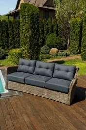 ВЕНЕЦИЯ 3-х местный диван (цвет: коричневый)