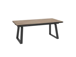 Стол Барон 200, Дуб Винтажный Compakt cer/Чёрный