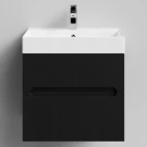 Тумба Бонум, 60 подвесной, Дуб цвет 27 Vodok с раковиной в комплекте