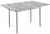 Симпл стол обеденный раскладной с ящиком / бетон темный/металлик