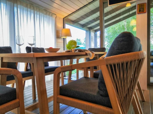 Обеденная группа LEONOREN каркас тик / стол тик 180