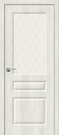 Межкомнатная дверь винил BRAVO Скинни-15 Casablanca White Сrystal
