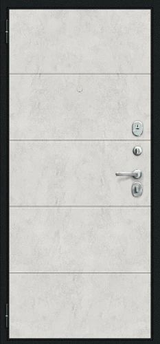 Входная дверь BRAVO Граффити-1 Инсайд Букле черное/Look Art 