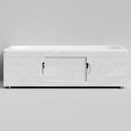 Экран-купе Топ 1800, 3 раздвижные двери, Белый камень ПВХ 57805