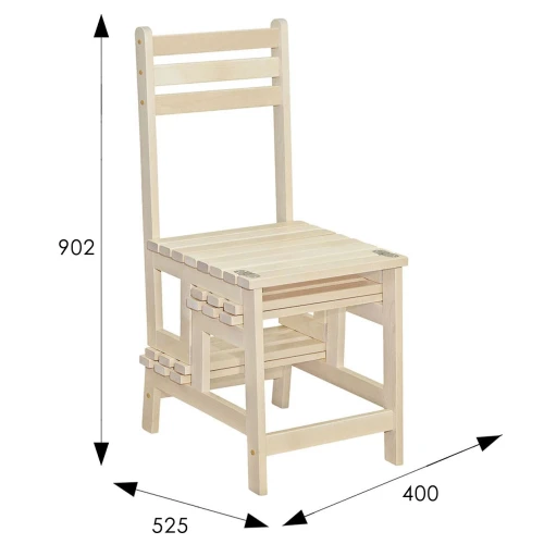 Стул-стремянка Массив лак
