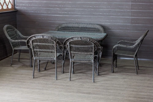 Садовый комплект мебели из искусственного ротанга Мэдисон НЬЮ (Medison NEW) 6 кресел + стол без подушек
