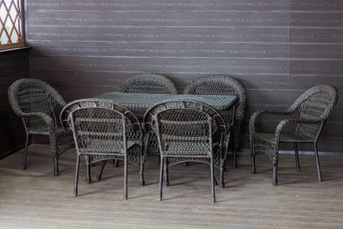 Садовый комплект мебели из искусственного ротанга Мэдисон НЬЮ (Medison NEW) 6 кресел + стол без подушек