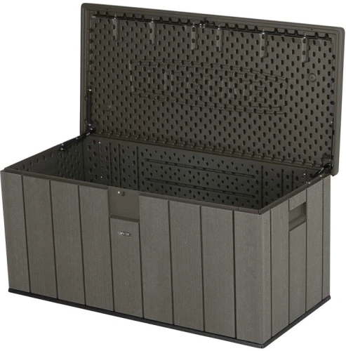 Сундук пластиковый WoodLook, 570 л, серый