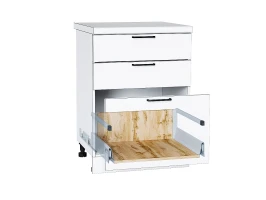 Ящик высокий POWER BOX2 с рейлингом Дуб Вотан 199*568*447