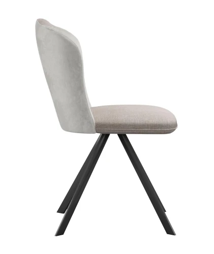 Стул DikLine 299 поворотный NS04 CREAM/C103 крем, ножки черные