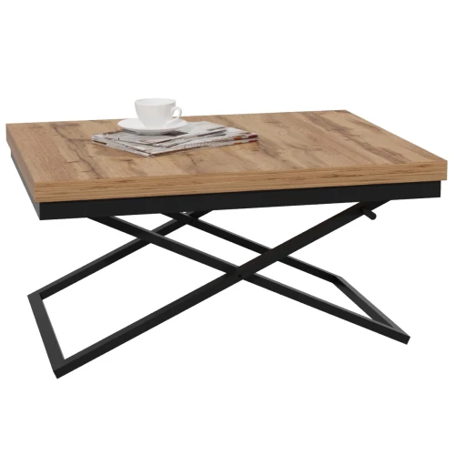 Стол-трансформер Манхэттен дуб вотан/черный