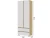 Шкаф «Хелен» ШК-01 2-х дверный, белый/дуб крафт золотой