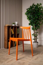 Пластиковый стул KAI оранжевый