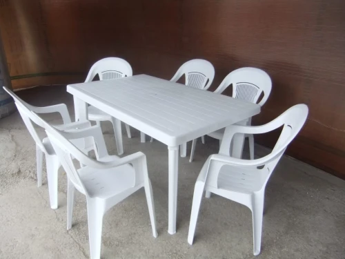 Комплект пластиковой мебели «Нирвана» (стол прямоугольный 1500х900 + 6 кресел Элегант)