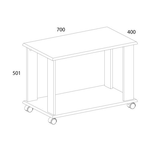 Стол журнальный L, OLIVIA, цвет вудлайн крем