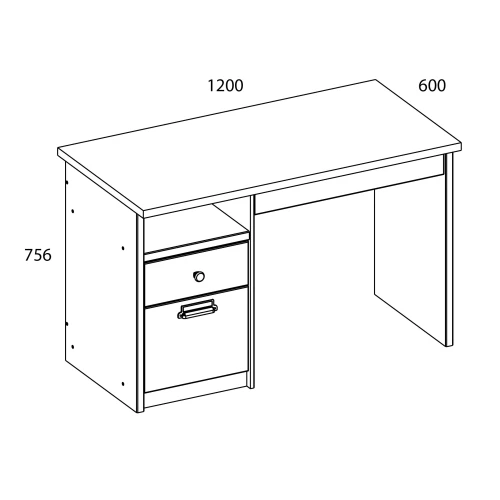 Стол 1D2SN/D1, DIESEL , цвет дуб мадура/веллингтон