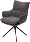 Стул MAYA 360 град. поворот Серый GINO-457 / SEA-458 / черный каркас, ®DISAUR Стул MAYA 360 град. поворот Серый GINO-457 / SEA-458 / черный каркас, ®DISAUR