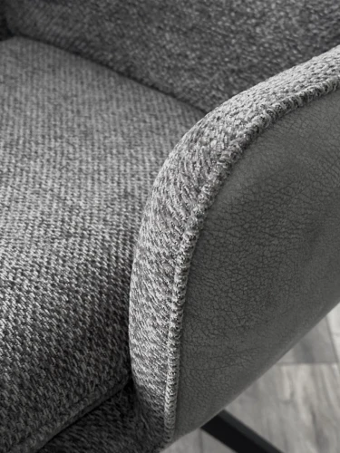 Стул MAYA 360 град. поворот Серый GINO-457 / SEA-458 / черный каркас, ®DISAUR