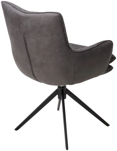 Стул MAYA 360 град. поворот Серый GINO-457 / SEA-458 / черный каркас, ®DISAUR