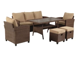 Обеденная группа плетеной мебели Джуми «Jumi» Шоколад Обеденная группа плетеной мебели Джуми «Jumi» Шоколад