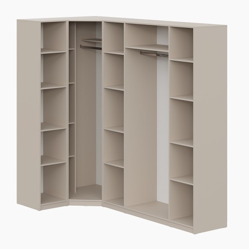 Шкаф с наполнением (14 полок + 2 штанги) ШК 5, Меланж