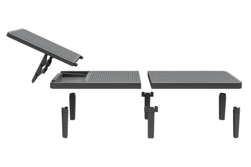 Шезлонг Tweet compact, серый