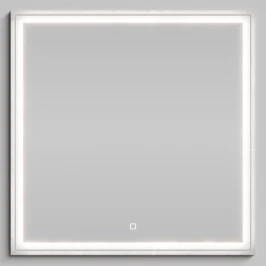 Зеркало Лайт 80, Мрамор Белый софт тач 4044-2